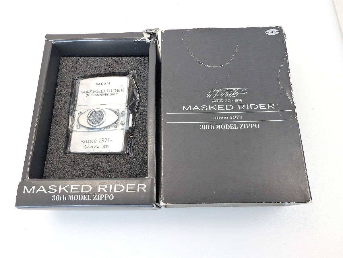 Zippo ジッポー オイルライター 仮面ライダー MASKED RIDER 30周年 未開封 現状渡し[329607