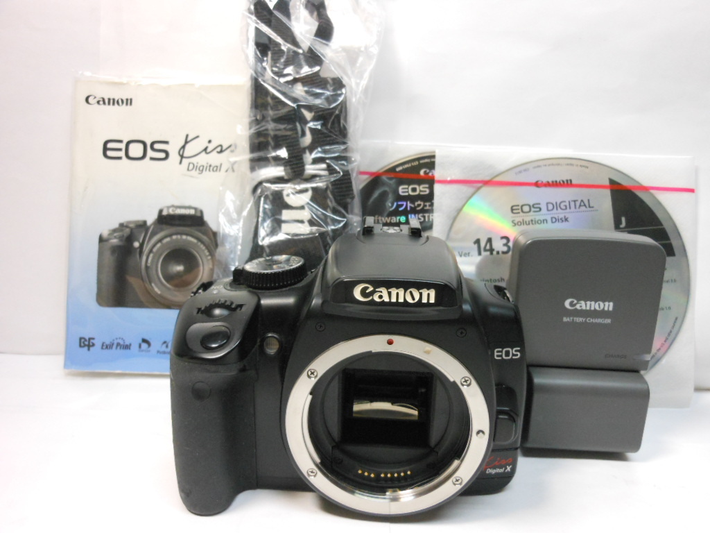 ☆希少美品級Canon ☆キヤノン EOS Kiss Digital X 　即日発送　付属品多数