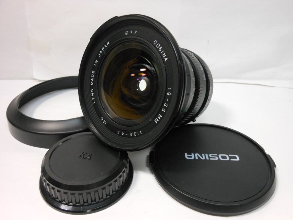 ☆希少超広角レンズ　超美品級☆コシナ　cosina MF 19-35mm F3.5-4.5 ペンタックス PK-A/R ♪ kマウント 　 即日発送