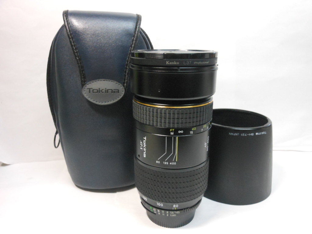 ☆希少外観極上美品級☆トキナー　Tokina　AＦ 80ー400ｍｍ Ｆ4.5-5.6 ATーX （840ＡＦ） ニコン 動作確認済　Nikon ケース・フード付