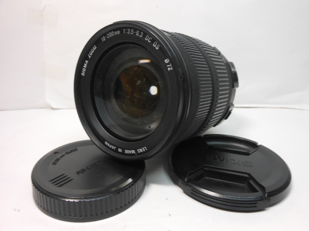 ☆希少外観美品　難有り品☆シグマ　　SIGMA　 18-200mm F3.5-6.3 DC OS 　キヤノン　　即日発送　　Canon 