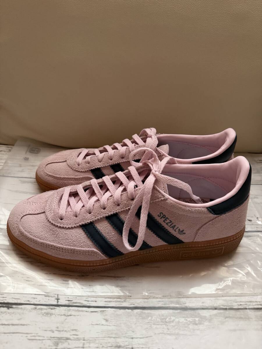 1回使用★adidas/アディダス★スニーカー　ピンク　革　ハンドボール スペツィアル / Handball Spezial　24.5㎝