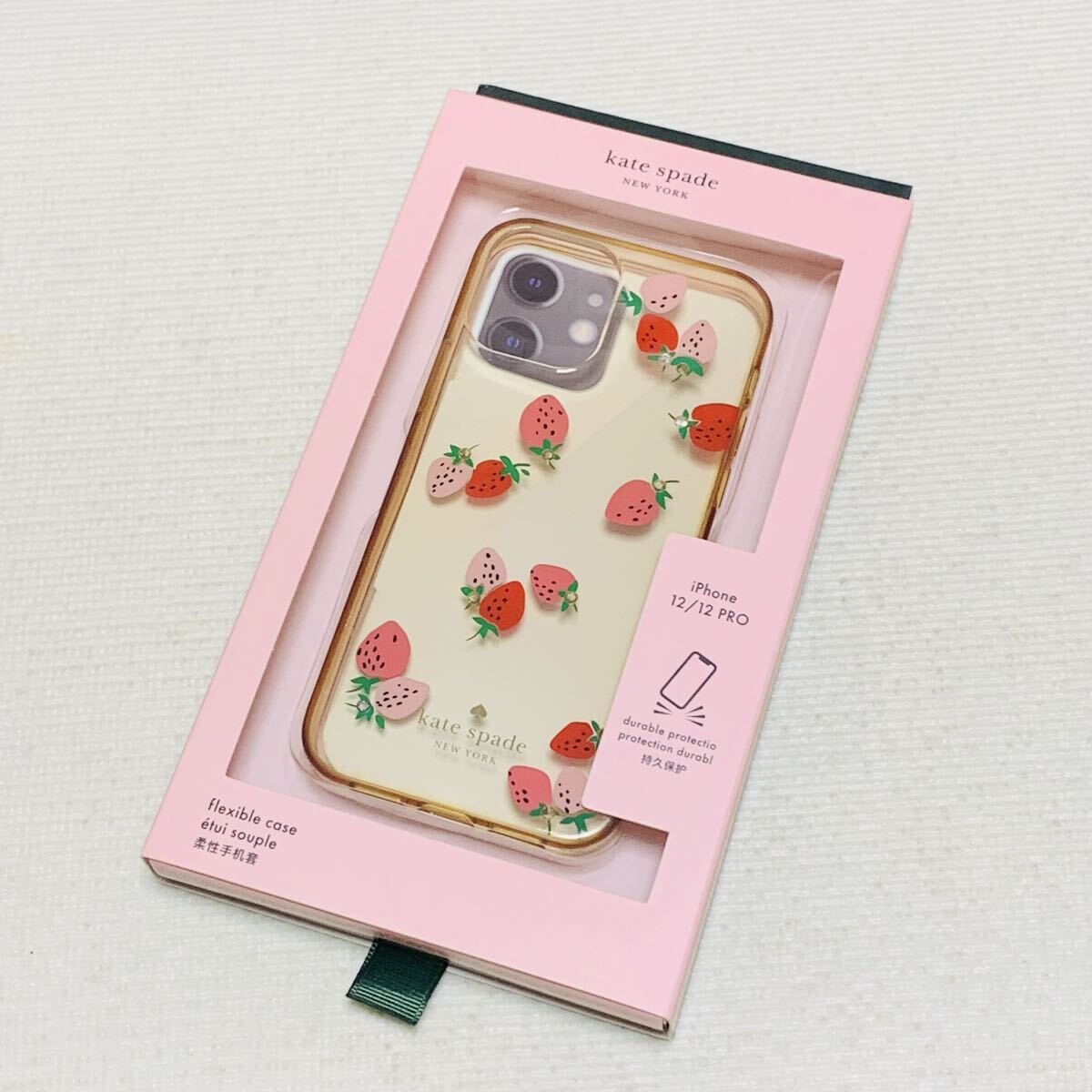 【kate spade】ケイトスペード iPhone12 12pro ケース いちご スマホケース 箱付