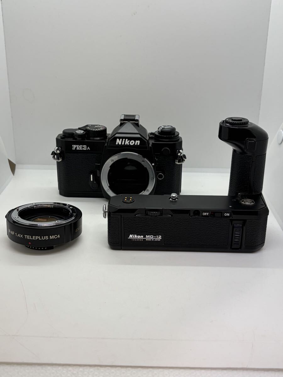 Nikon FM3A MD-12 TELEPLUS MC4 フィルムカメラセット