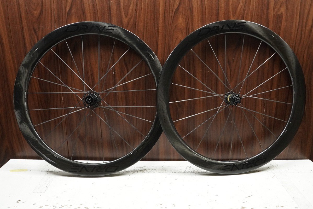 ○ELITEWHEELS エリートホイール DRIVE 50 DISC シマノフリー 11/12s対応 クリンチャー チューブレス カーボンホイールセット 美品