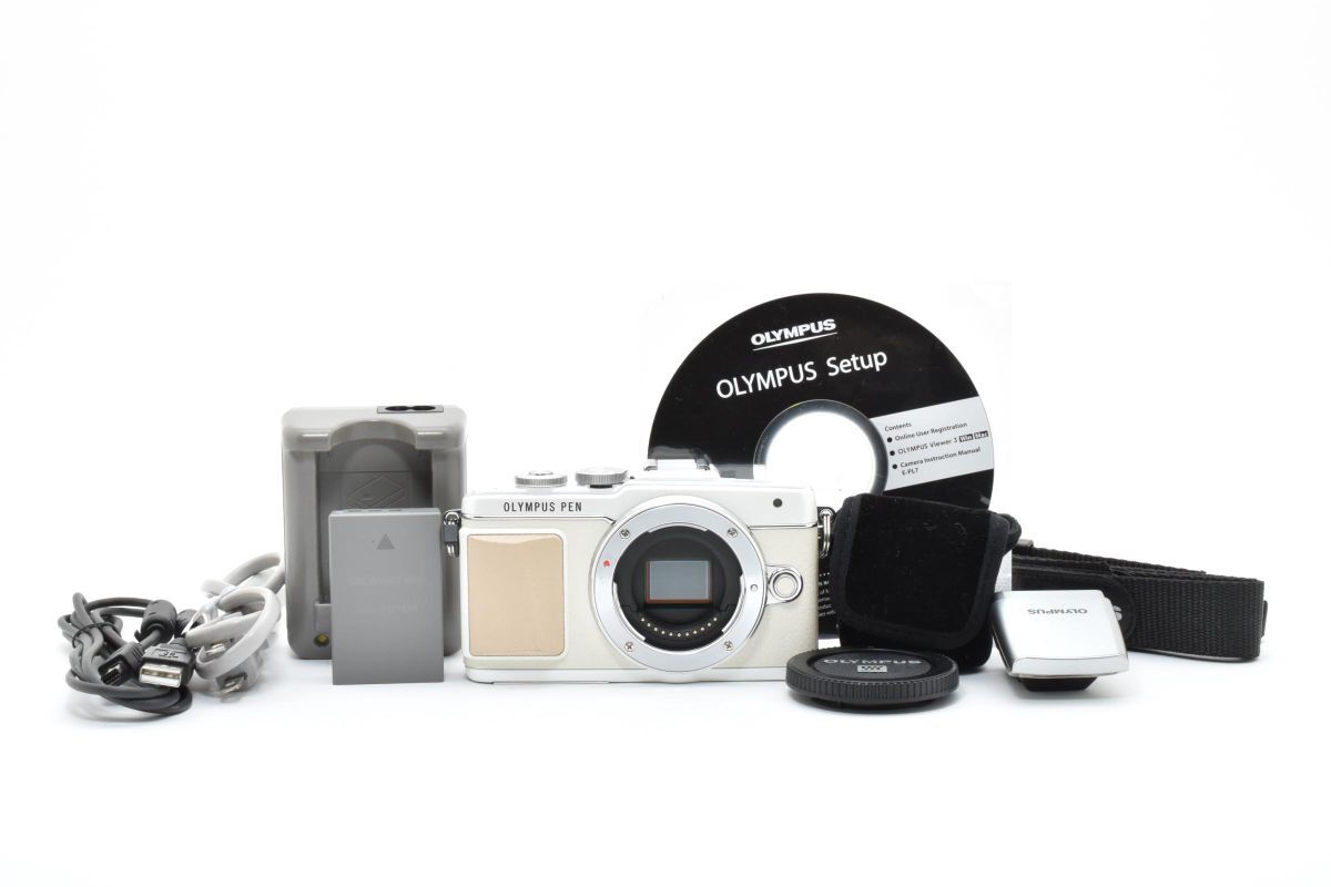 ★《ショット数 5329回》 OLYMPUS オリンパス E-PL7 ボディ ホワイト★　#631