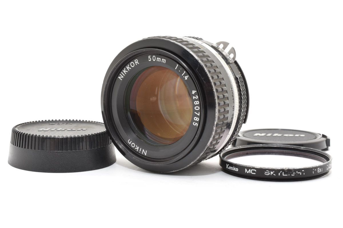 ★良品★ Nikon ニコン Ai Nikkor 50mmF1.4 フィルター付き★ #668
