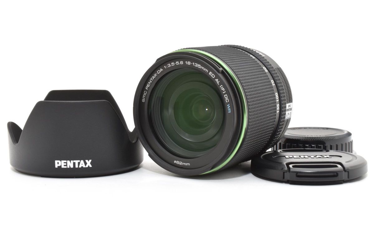 ★極上品★ PENTAX ペンタックス SMC PENTAX-DA 18-135mm F3.5-5.6 ED AL [IF] DC WR 《フード・レンズキャップ付き》★ #666