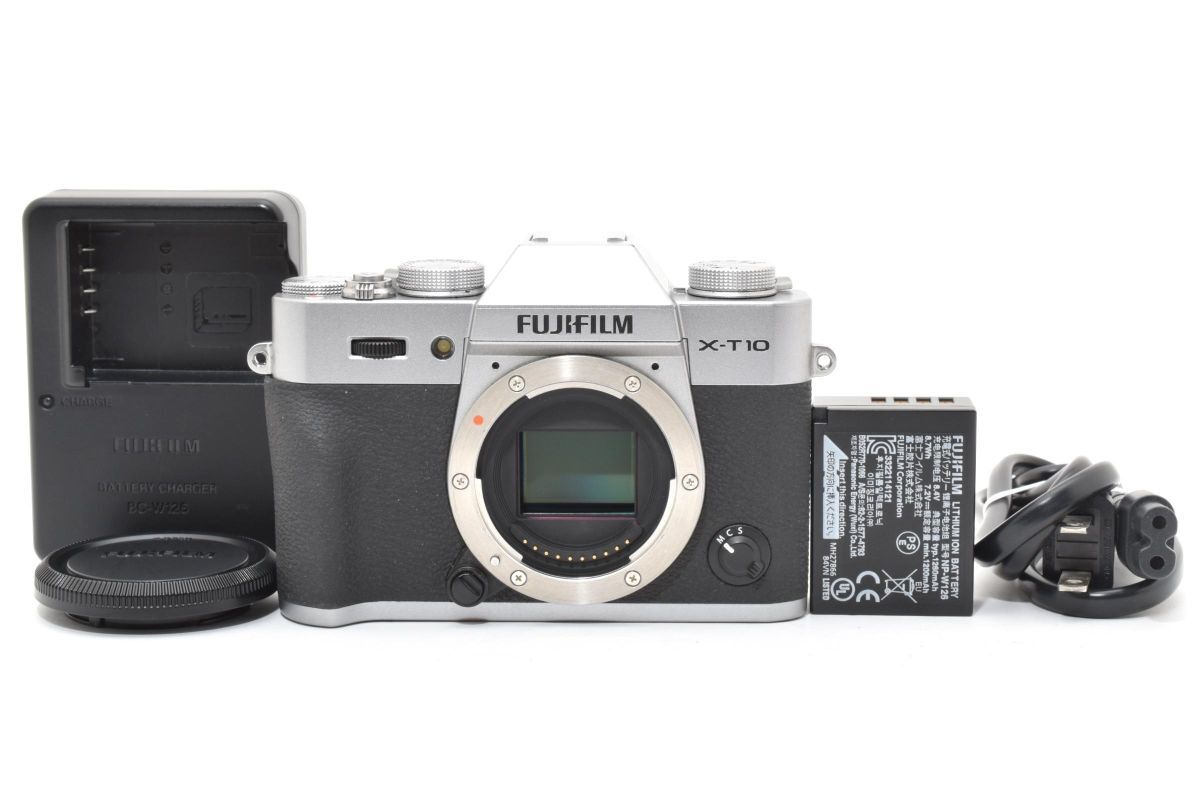 ★FUJIFILM 富士フイルム フジフィルム フジフイルム X-T10 ボディ シルバー★ #660
