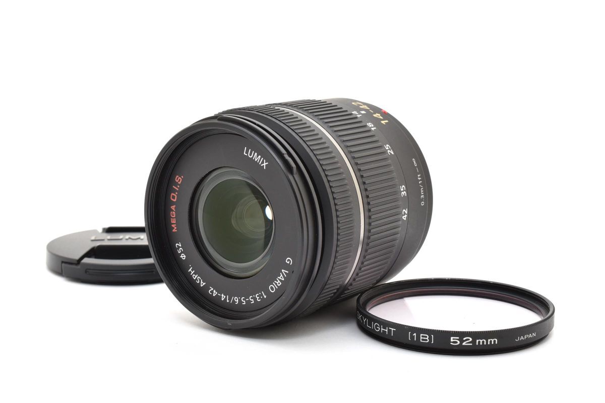 ★極上品★ Panasonic パナソニック LUMIX G VARIO 14-42mm F3.5-5.6 ASPH. MEGA O.I.S. フィルター付き　#693