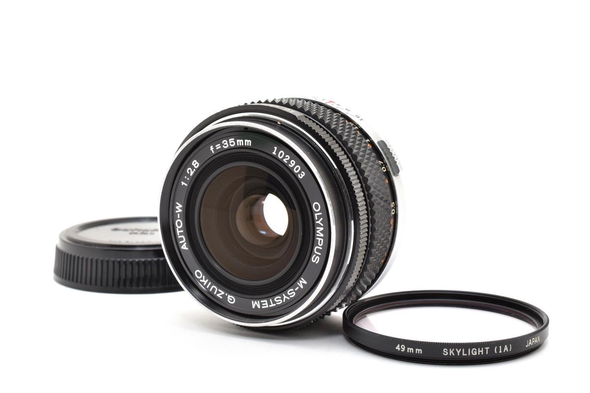 ★良品★ OLYMPUS オリンパス G.ZUIKO AUTO-W 35mm F2.8 MFレンズ フィルター付き★　#700