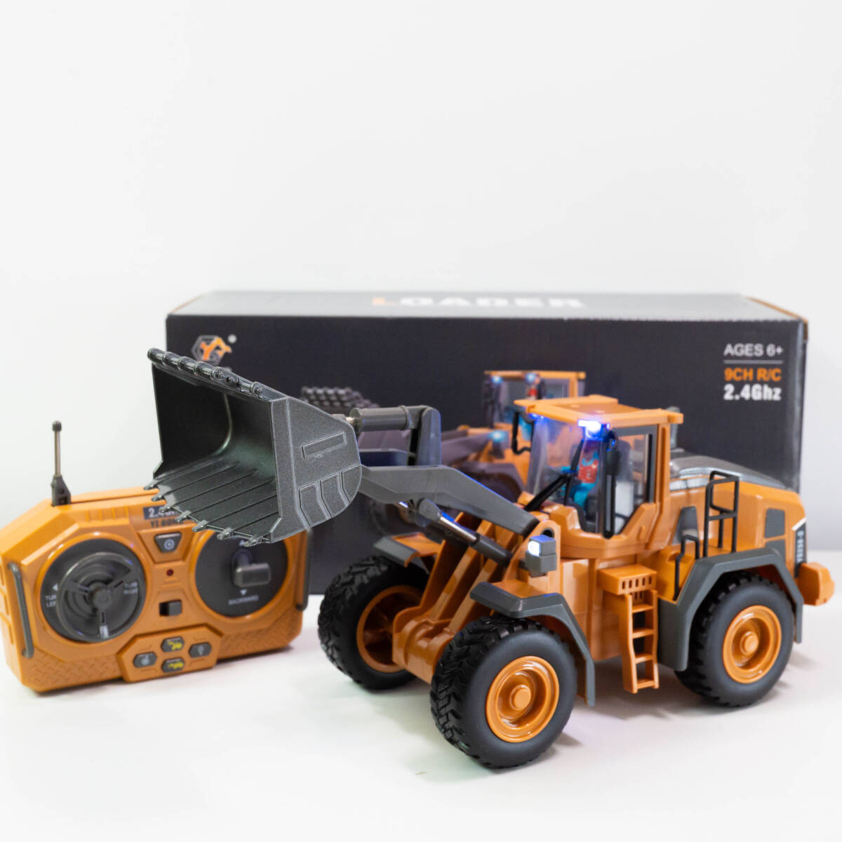 YI GONG TOYS YG258-G ローダートラック ラジコン 9チャンネル ライト サウンド 1/24 重機 建設車両 RC 模型 おもちゃ #ST-05545