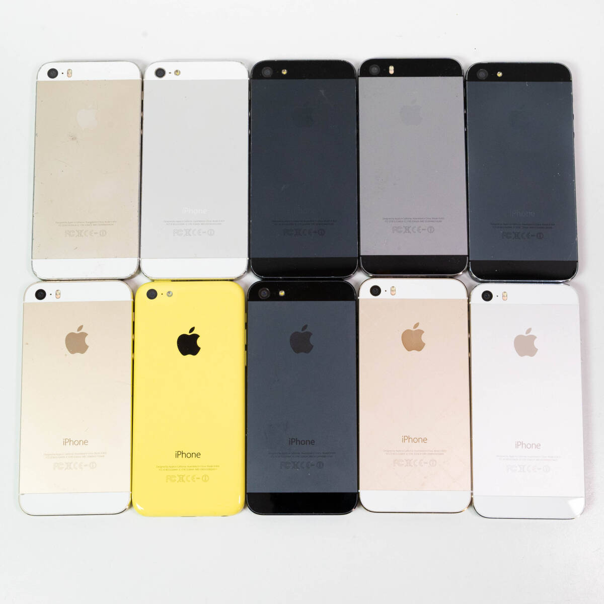 Apple iPhone 5s / 5c / 5 ジャンク 10台セット まとめて スマホ スマートフォン アップル A1429 A1453 A1456 携帯電話 本体 #ST-05479