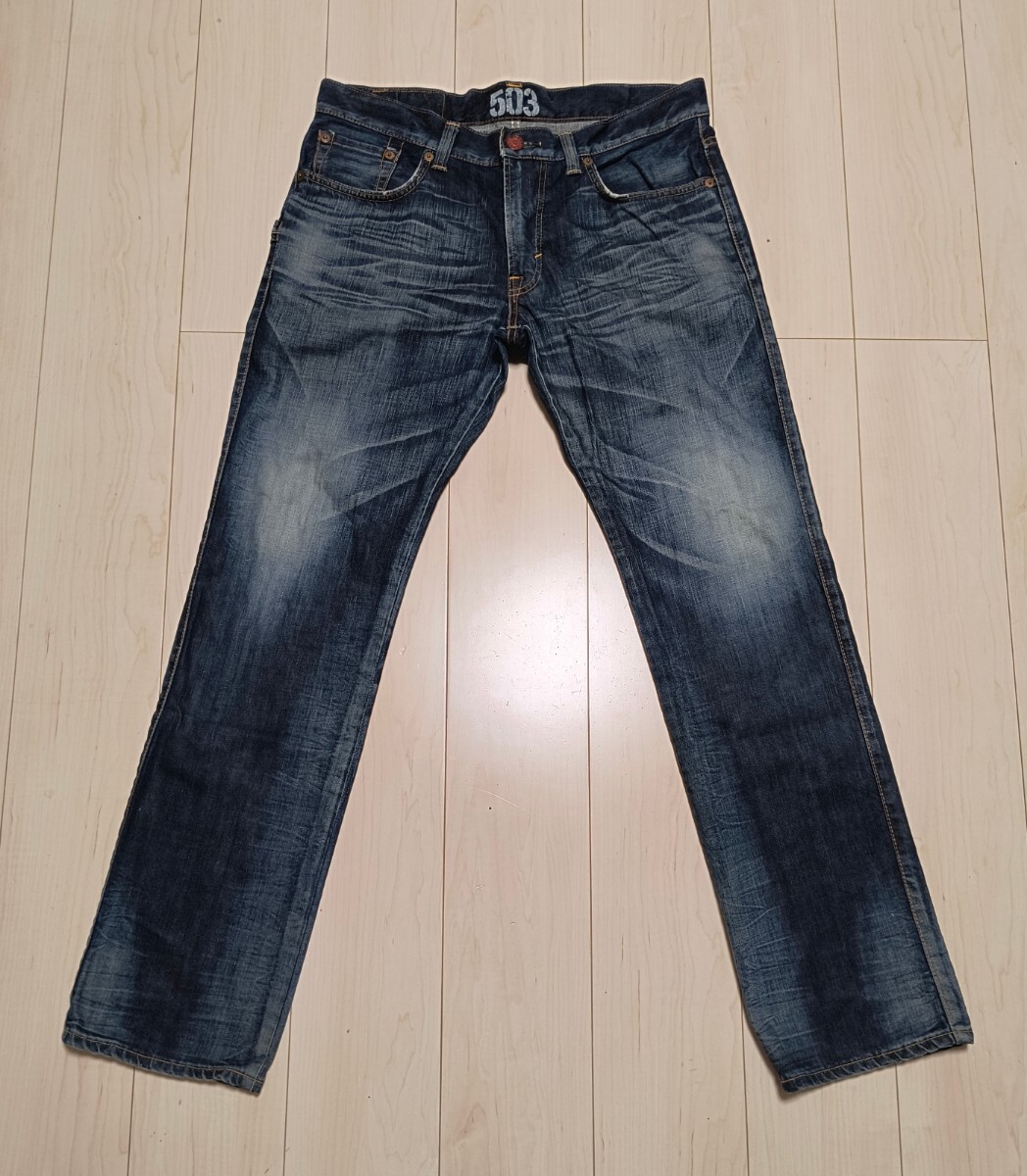 EDWIN BT 503 【 サイズ 34 - W 約 96cm 】 エドウィン ストレート ジーンズ 絶妙な色落ち
