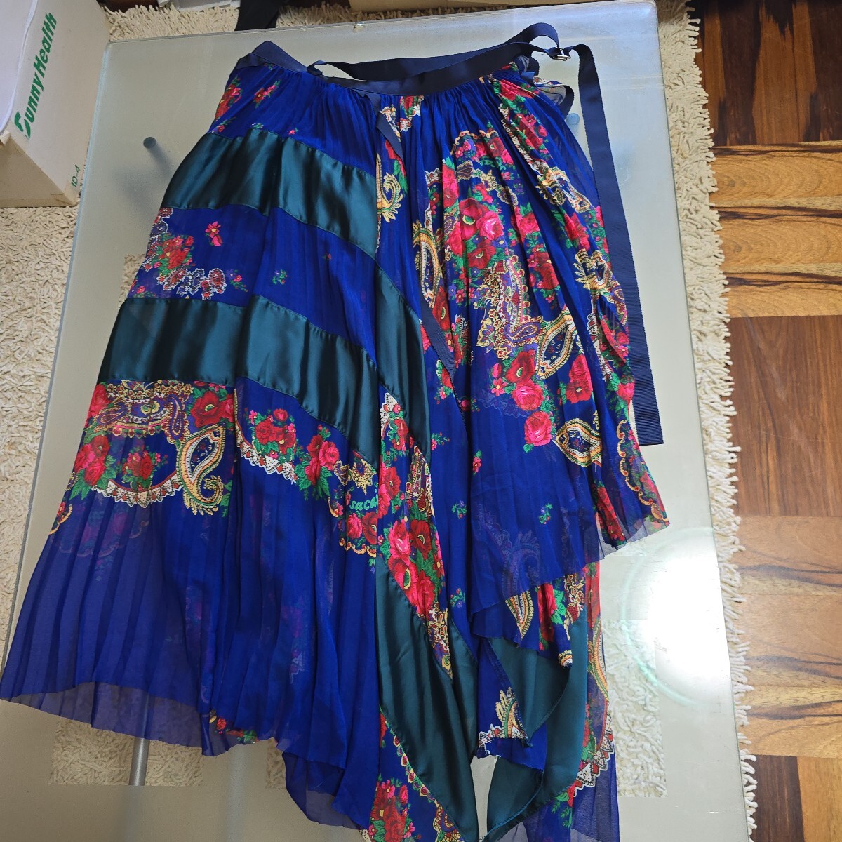 サカイ プリーツスカート 巻きスカート sacaiサイズ1 19AW