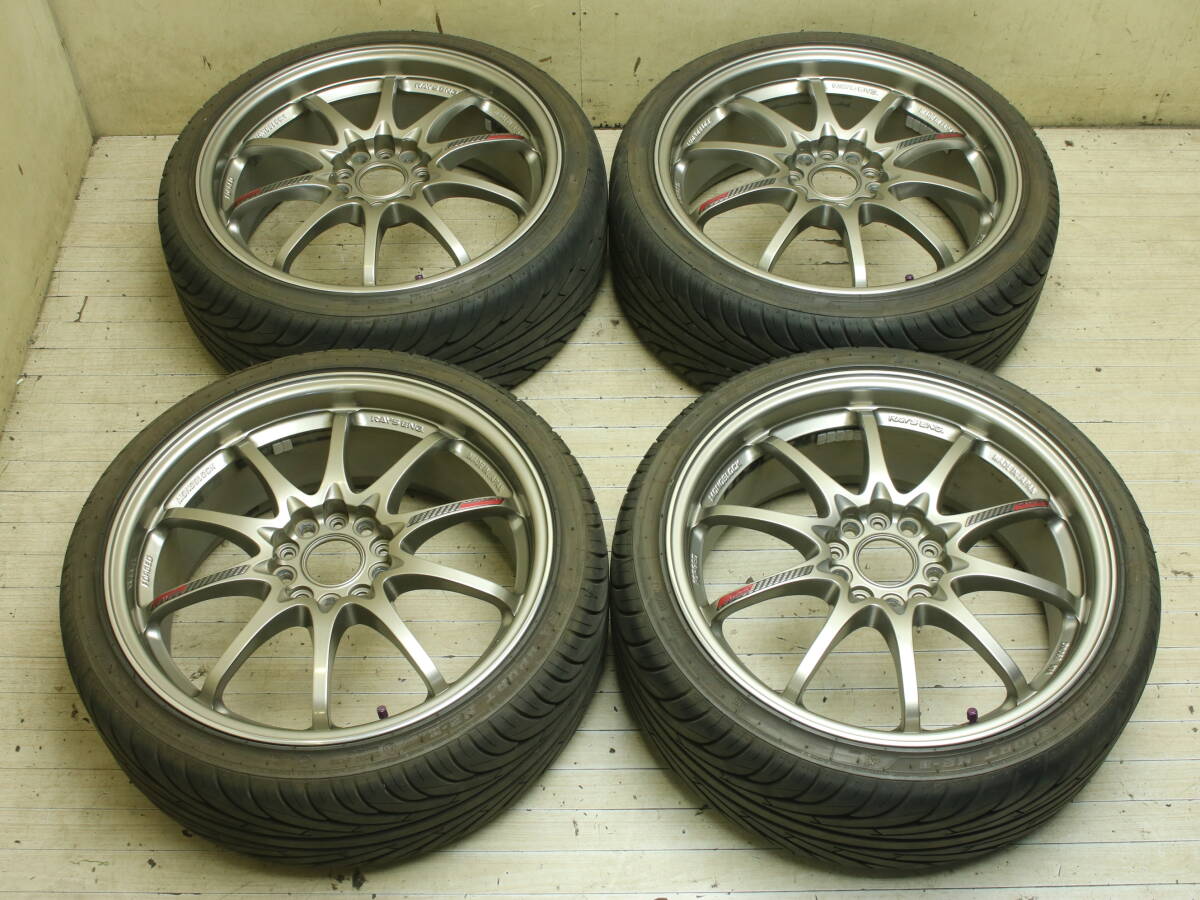 送料無料 (沖縄/離島除く) RAYS VOLK RACING CE28N GENESIS 225/35R18 18 × 7.5J PCD 114.3 5H 4本 レイズ CE28 ジェネシス 軽量 鍛造