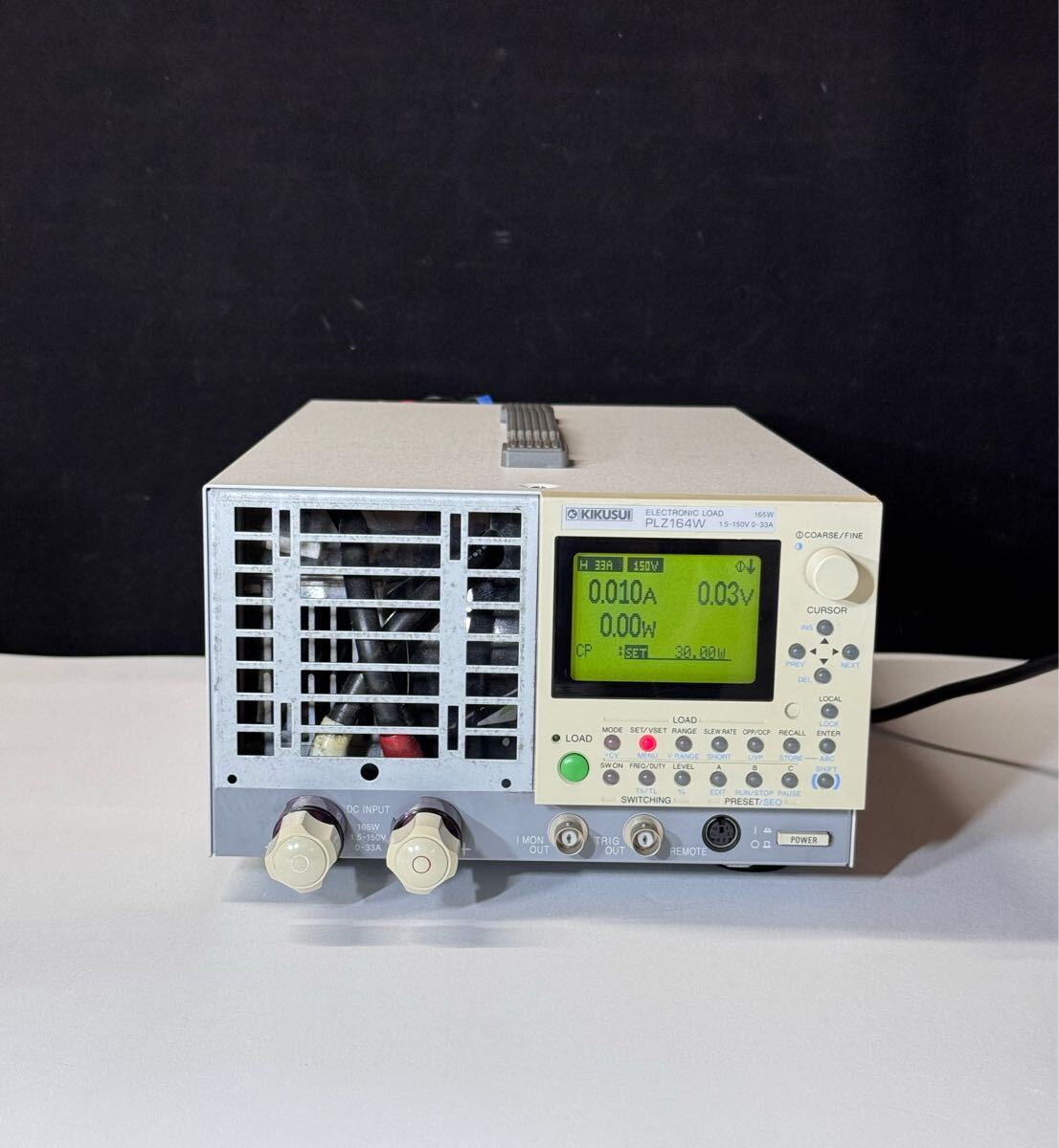 菊水 KIKUSUI ELECTRONIC LOAD 165W 電子負荷装置 PLZ164W 通電のみ確認　(140s)