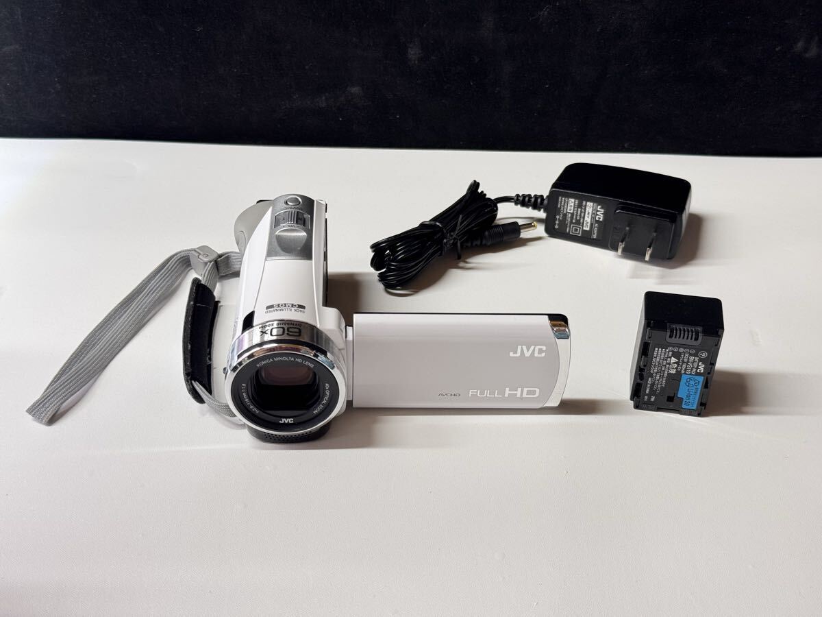 JVC Everio GZ-E700-W ビデオカメラ ハイビジョンメモリームービー　動作簡単確認　(60s)