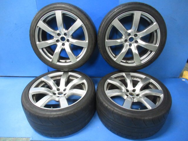日産 GT-R R35 前期 純正 20インチ 9.5J +45 10.5J +25 5穴 PCD114.3 255/40RF20 97Y 285/35RF20 100Y タイヤ ホイール 4本 (g018966)
