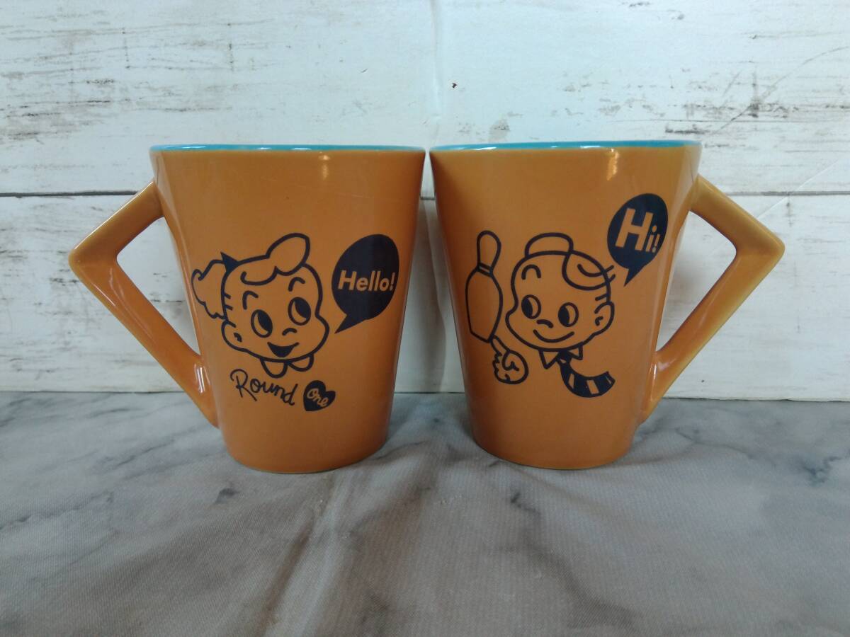 ●●●●オサムグッズ●マグカップ●2個●原田治●ハラダオサム●食器●ラウンドワン●非売品●●●●