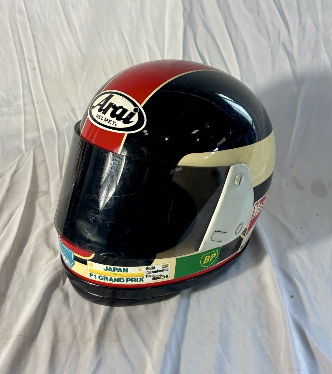 1円〜③Y4【現状品】Arai アライ　フルフェイスヘルメット 59-60cm 1983年製 ビンテージ 当時物　コレクション品　中古ヘルメット