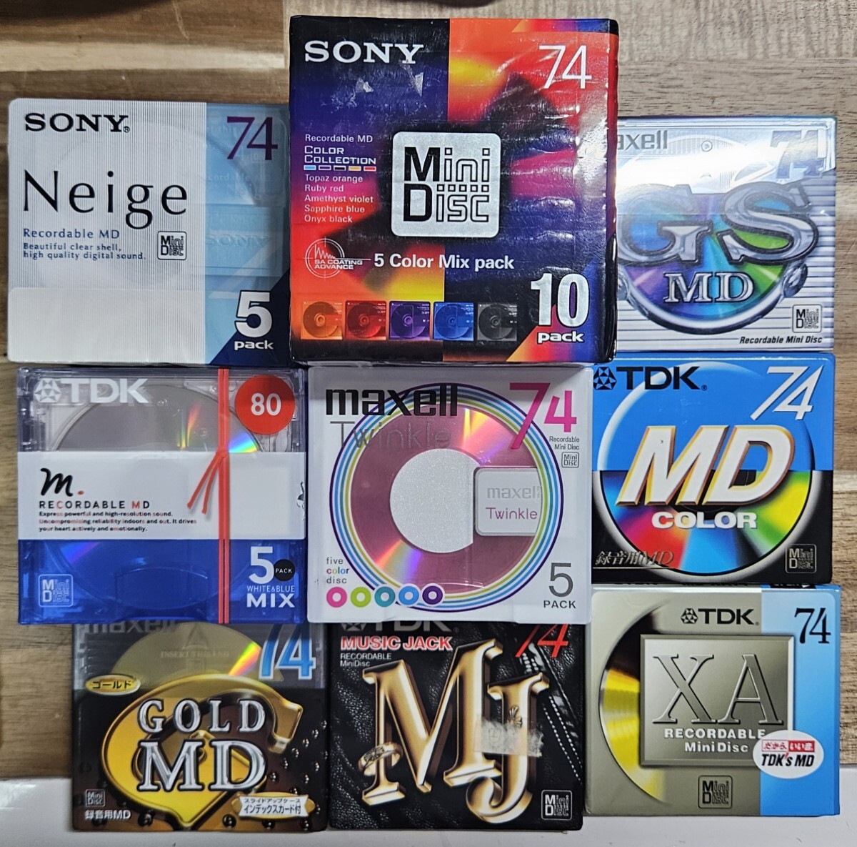 SONY TDK maxell MD　未使用品　ミニディスク　当時物　XA
