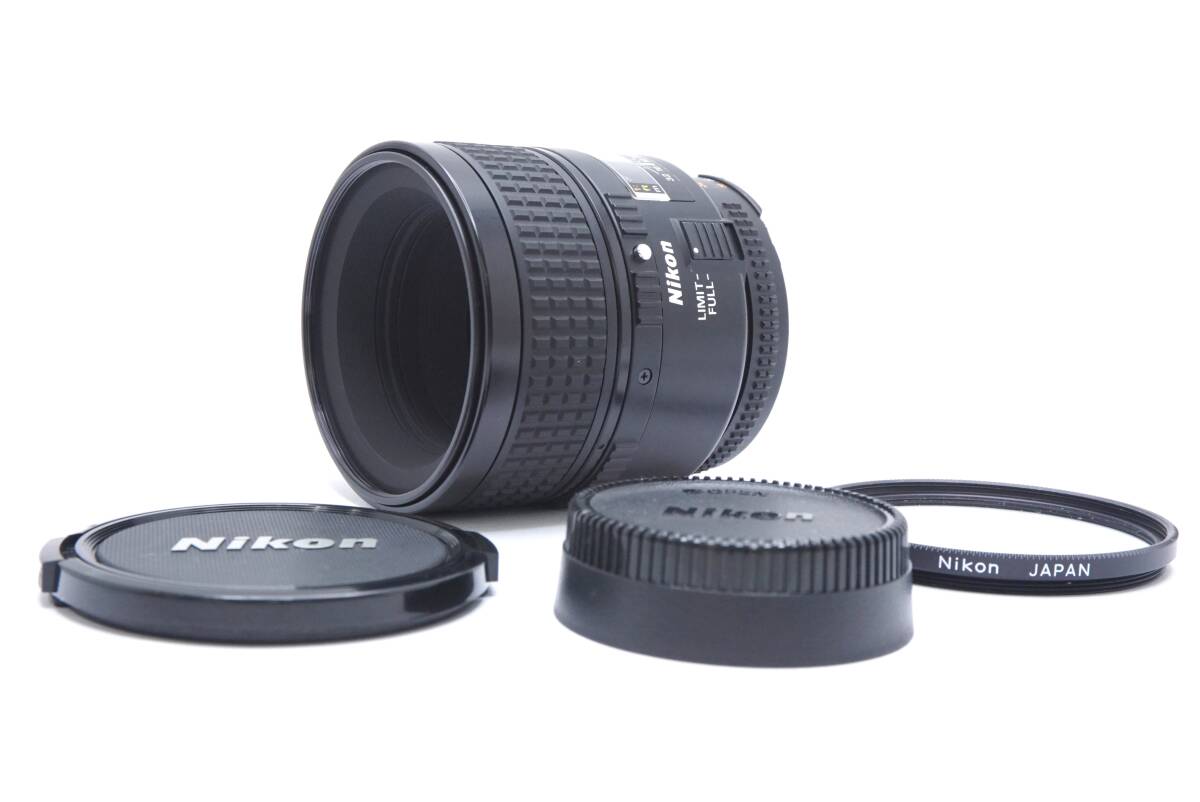 ☆Nikon ニコン AF MICRO NIKKOR 60mm F2.8 D (前後キャップ・フィルター付)