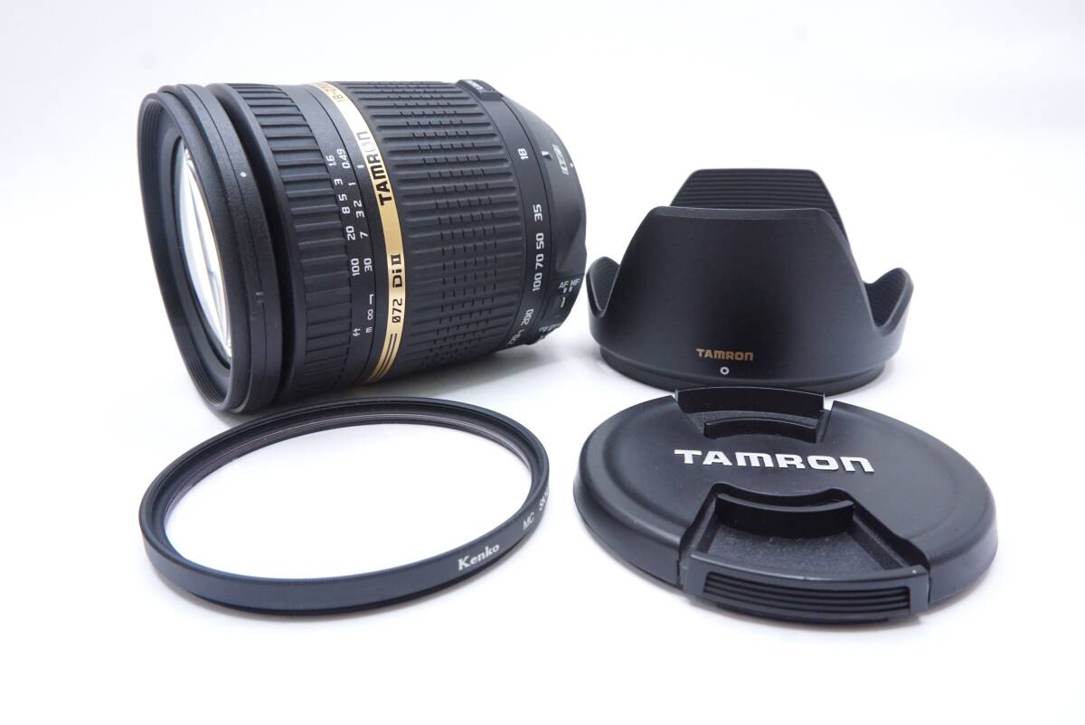 ☆TAMRON タムロン 18-270 mm F3.5-6.3 Di Ⅱ ニコン用（レンズキャップ・フィルター・フード付）訳あり
