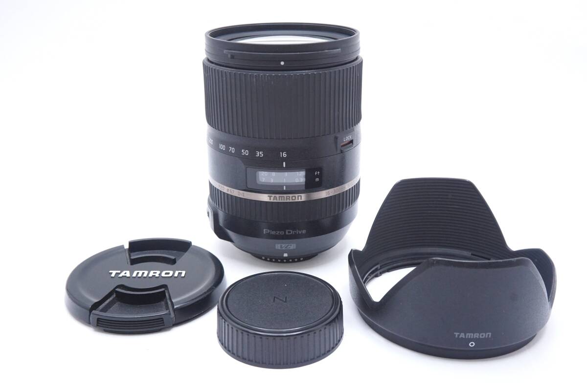 ▽TAMRON タムロン Piezo Drive VC 16-300mm F3.5-6.3 ニコン用 (前後キャップ・フード付) 訳あり