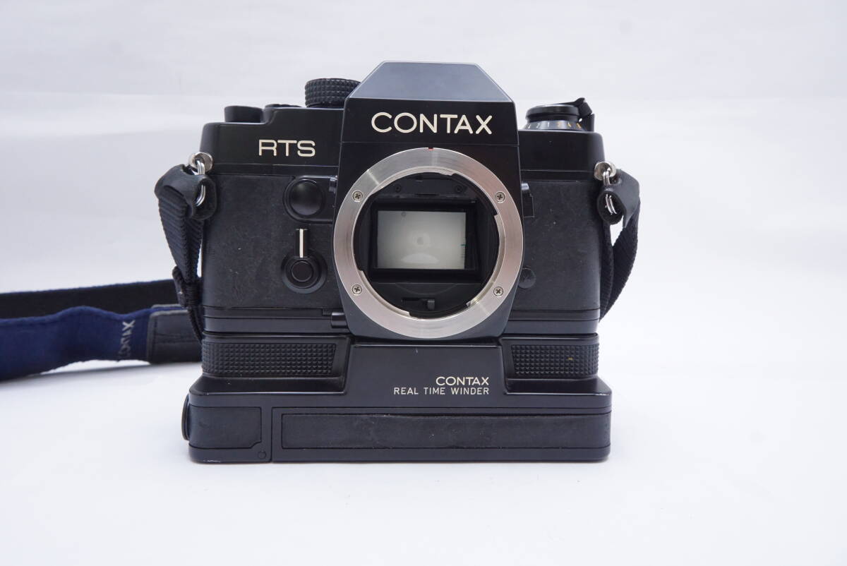 ○CONTAX コンタックスRTS/REAL TIME WINDER / DATE BACK （ストラップ付）ジャンク品扱い