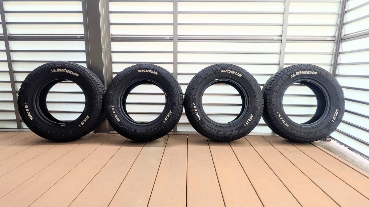 MICHELIN AGILIS 3 195/80 R 15 C タイヤ 4本セットLT規格 ハイエース キャンピングカー キャラバン ダイナ デュトロ