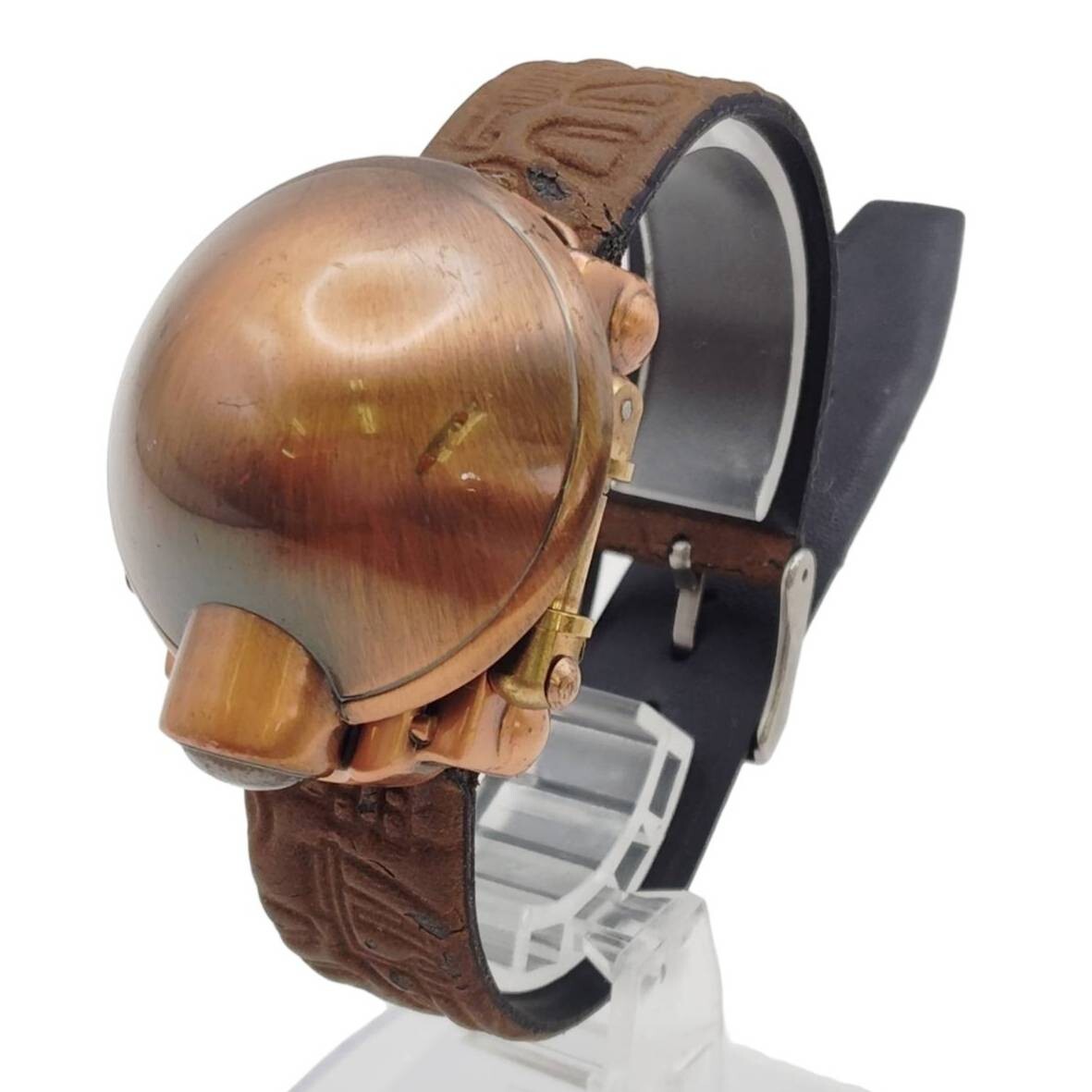 S-07064 スターウォーズ STAR WARS 1999年 腕時計 当時物 ドーム型 フリップトップ EP1 ブラウン ジャンク 難あり 動作未確認 現状品 015