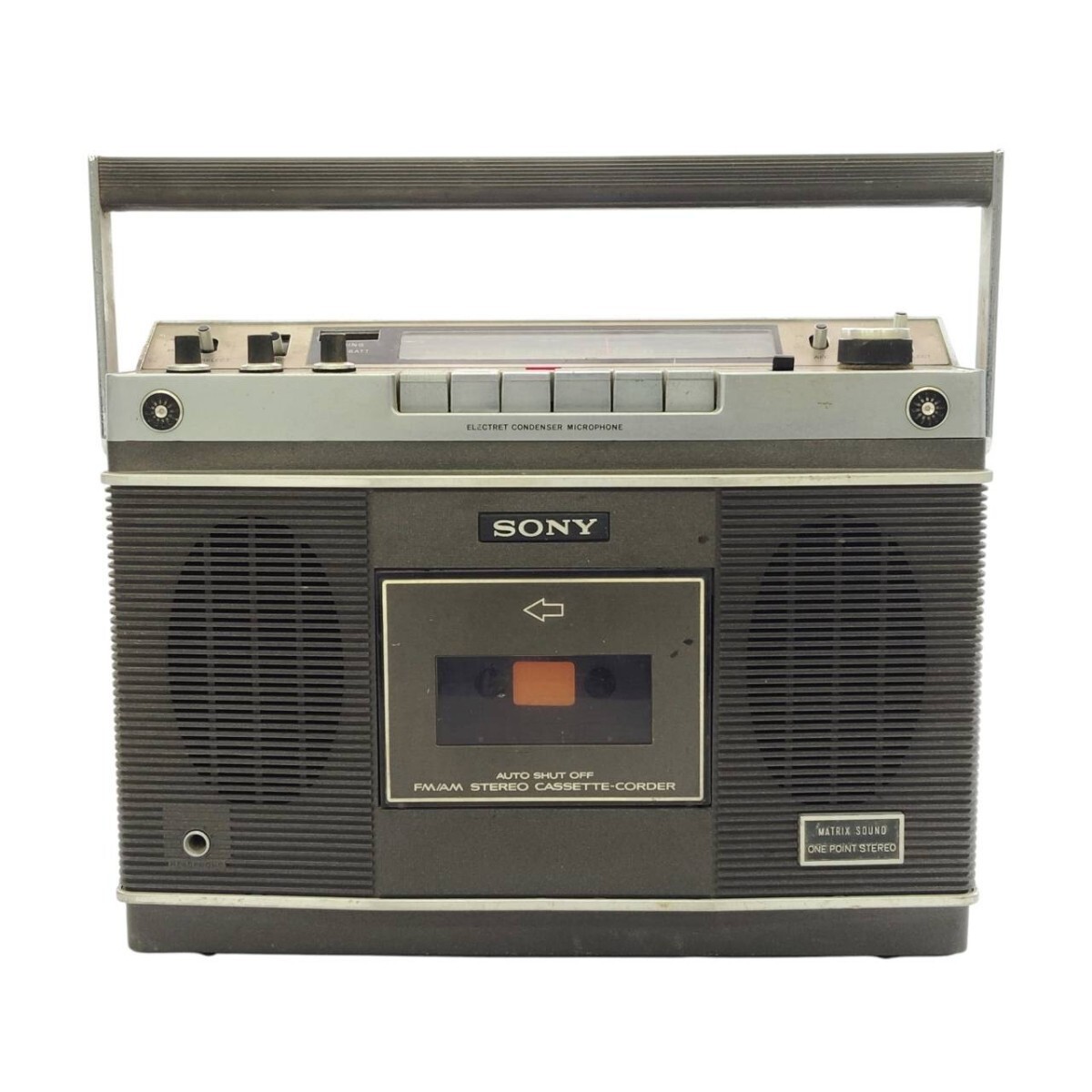 S-07122 ソニー SONY CF-2550 本体のみ ステレオラジカセ カセットコーダー オーディオ機器 レトロ 当時物 動作未確認 ジャンク 現状品 03