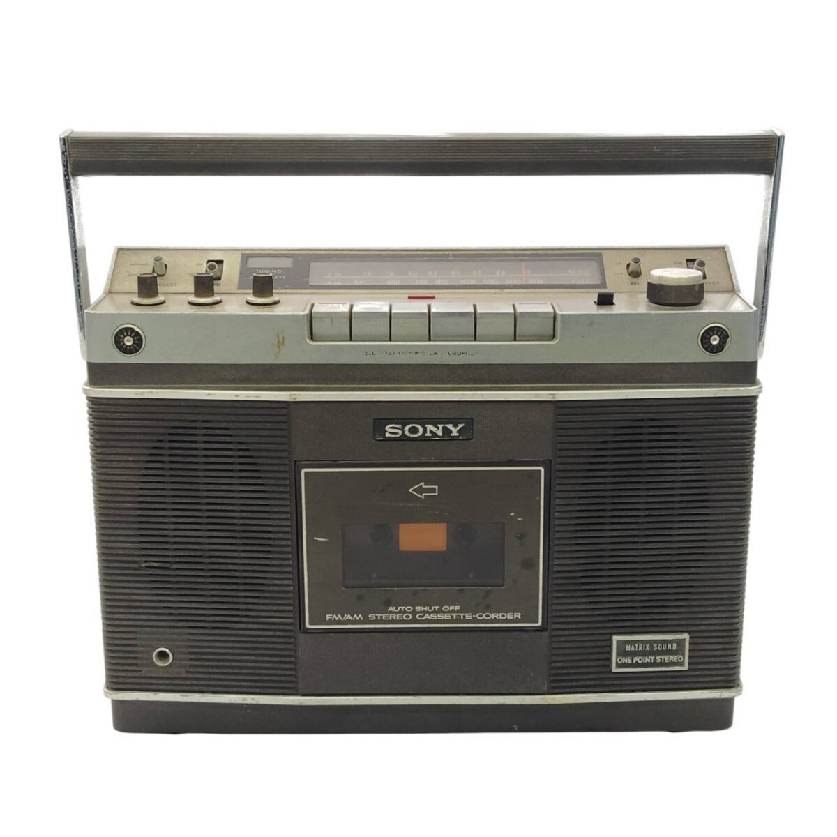 S-07123 ソニー SONY CF-2550 本体のみ ステレオラジカセ カセットコーダー オーディオ機器 レトロ 当時物 動作未確認 ジャンク 現状品 03