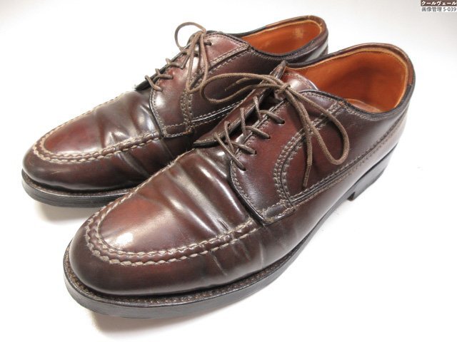 HH 【オールデン ALDEN】 73901 Uチップ 外羽根 コードバン レザーシューズ 紳士靴 (メンズ) size7.5D ダークブラウン ★37MZB0062★