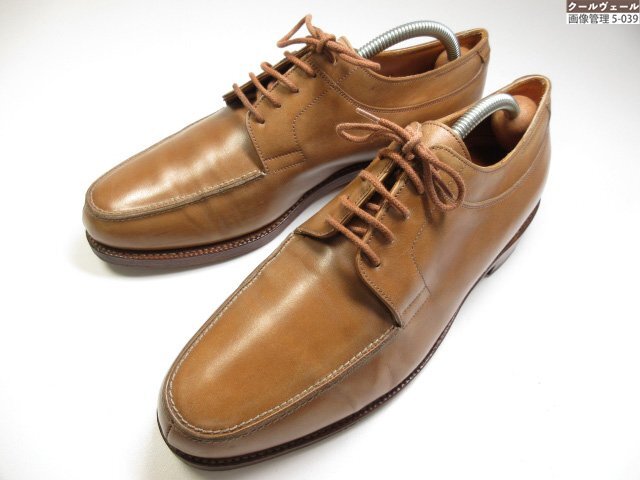 HH美品 【ジョンロブ JOHN LOBB】 BARROS バロス Uチップ 外羽根 レザーシューズ (メンズ) size8.5E2998 ブラウン ★37MZB0110★