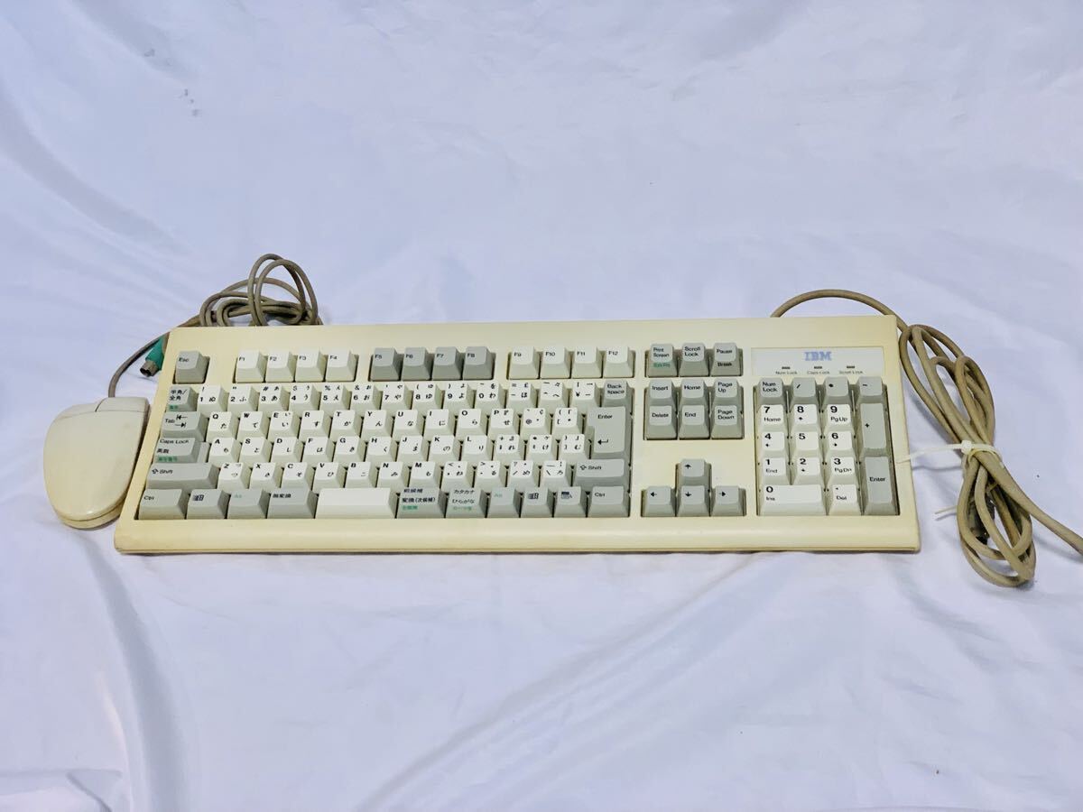 IBM アイ・ビー・エム KB-8920 M-S34 キーボードマウス セット 動作未確認 キータッチは良好