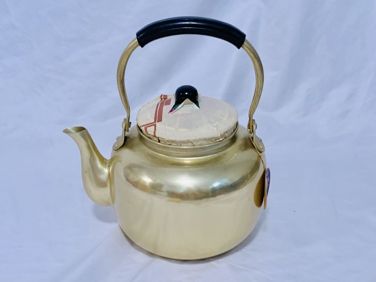 ヒノデハト印 ヒデハト印 昭和レトロ やかん アルミニウム 2L 高級 湯沸 未使用 保管品