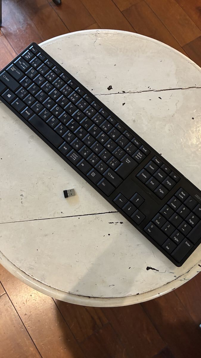 iBUFFALO ワイヤレスキーボード BSKBB310BK ブラック USBレシーバー付