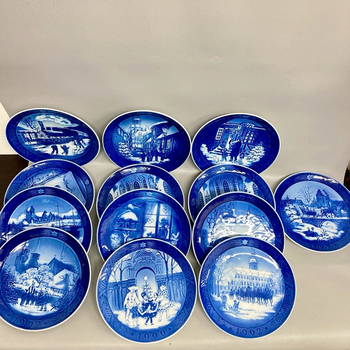1円〜 ロイヤルコペンハーゲン イヤープレート まとめ 大量 ROYAL COPENHAGEN クリスマス 13枚 皿 飾り皿 コレクション 人気 箱付き