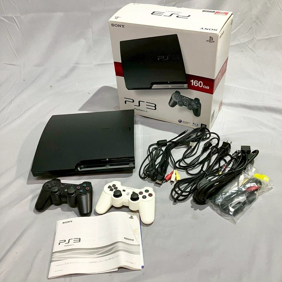 1円〜 SONY ソニー プレイステーション3 PlayStation3 PS3 ゲーム機 チャコールブラック 160GB プレステ3 CECH-2000A コントローラー