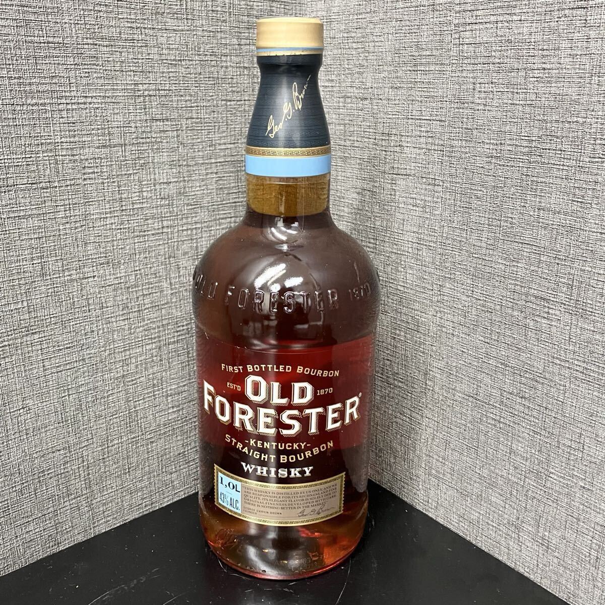 1円〜 未開栓 OLD FORESTER オールドフォレスター 1000ml 43% バーボン ウイスキー ケンタッキー 未開封