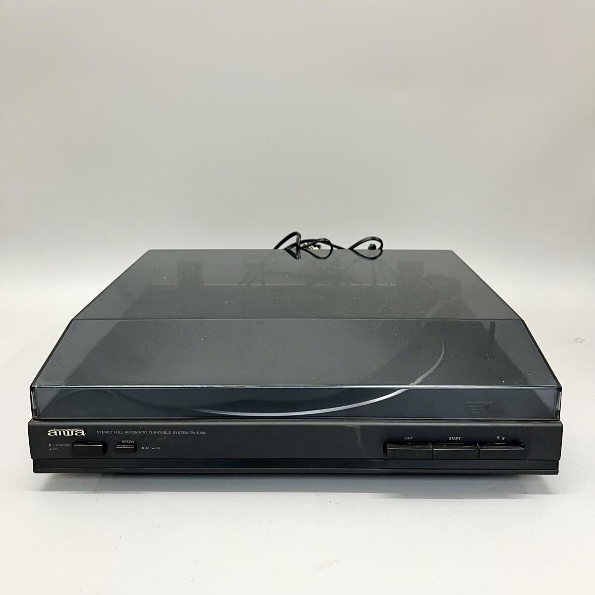 1円〜 レコードプレーヤー aiwa アイワ PX-E800 ターンテーブル レコード オーディオ機器 1980年代 ステレオターンテーブルシステム レトロ