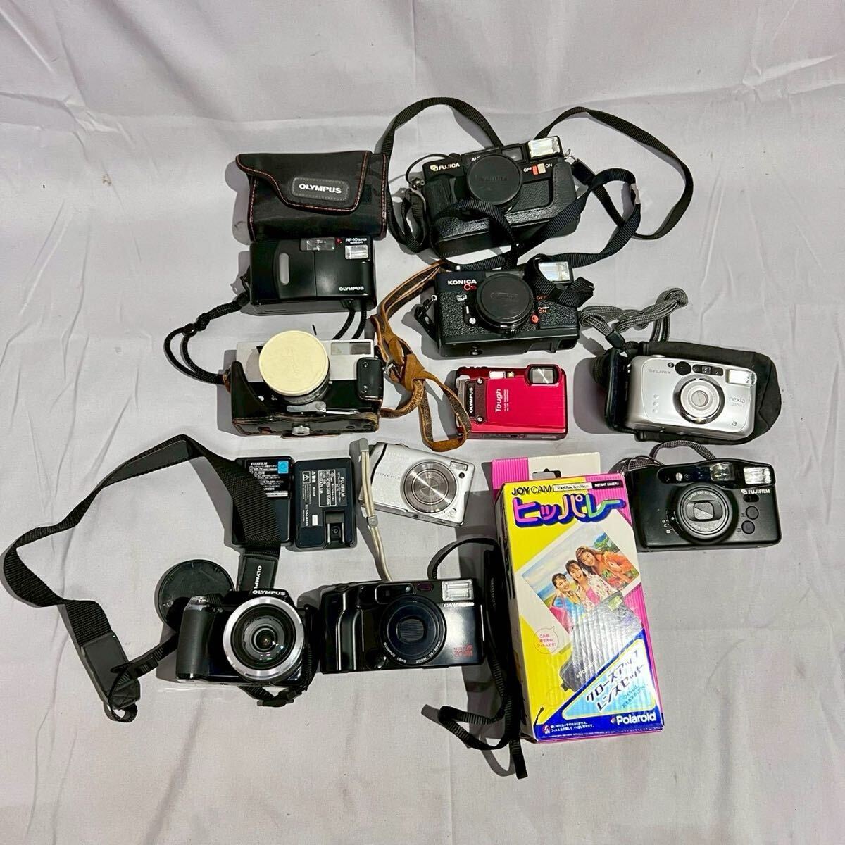 1円〜 おまとめ カメラ 大量 セット オリンパス コニカ 富士フイルム MINOLTA ポラロイド フィルムカメラ デジカメ レンズ ジャンク 