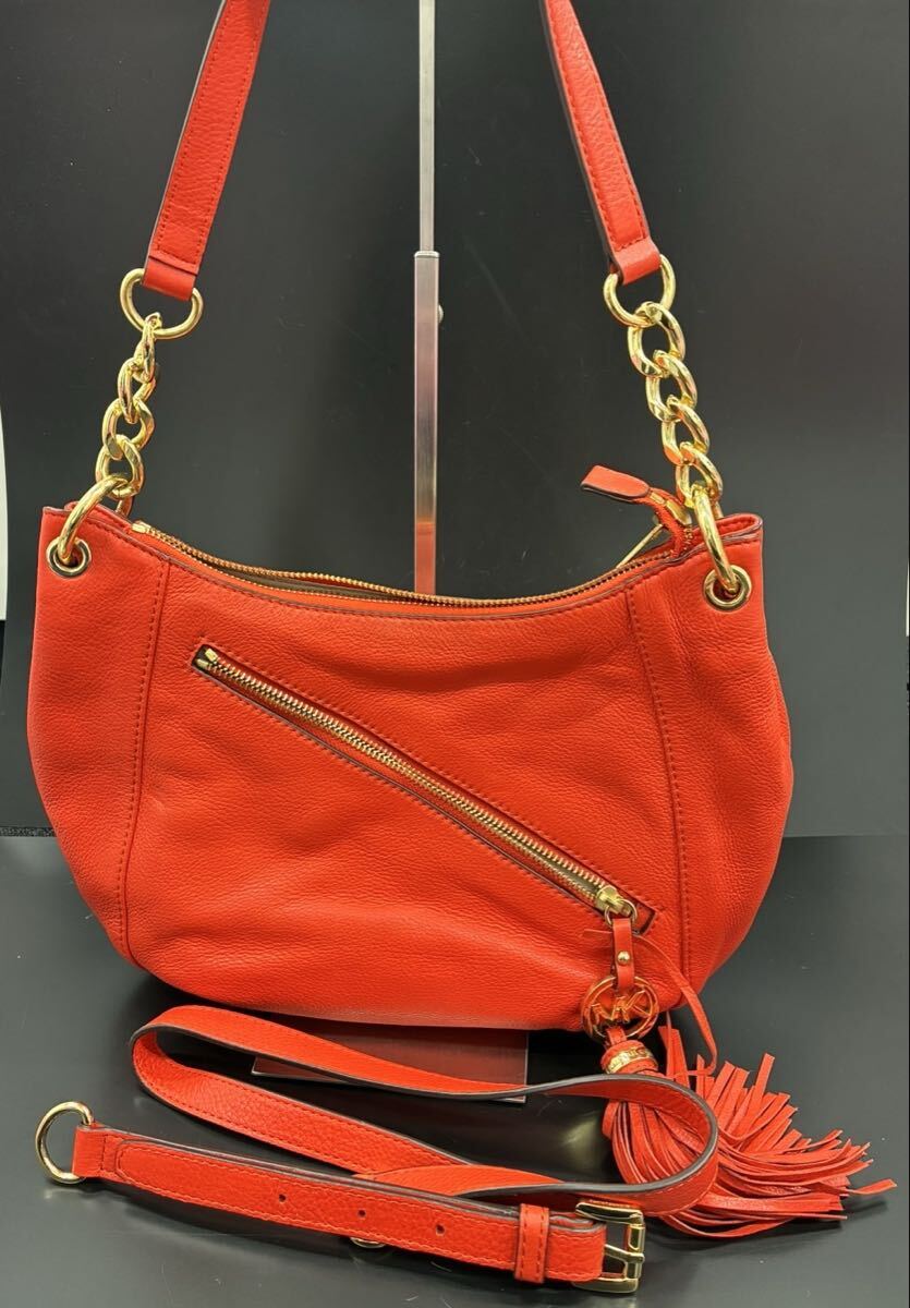 マイケルコース 2way ハンドバッグ ショルダーバッグ タッセル MKチャーム MICHAEL KORS 7A2041