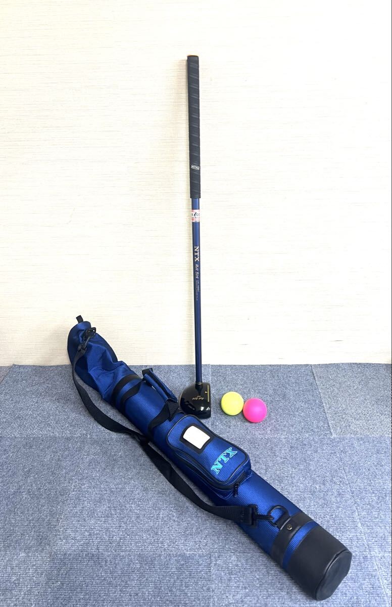 美品 パークゴルフクラブ NTX Mak Bird 1500 右打ち 全長約85cm ケース ボール付 
