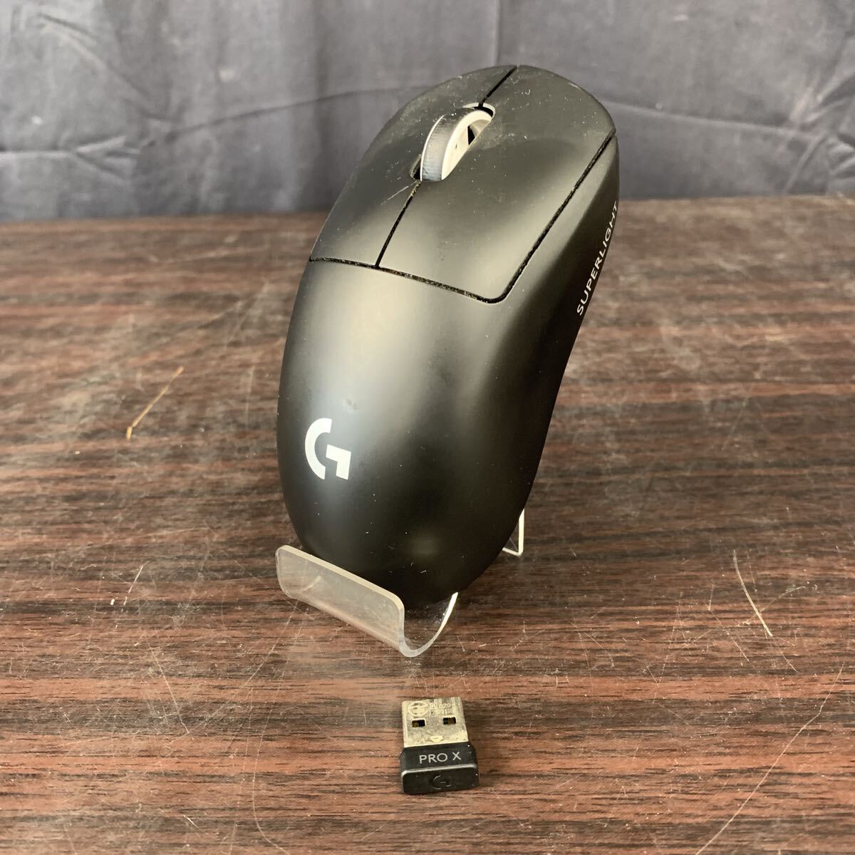 □ Logicool ロジクール G PRO X SUPERLIGHT ワイヤレスゲーミングマウス ドングル付属 動作確認済み 周辺機器