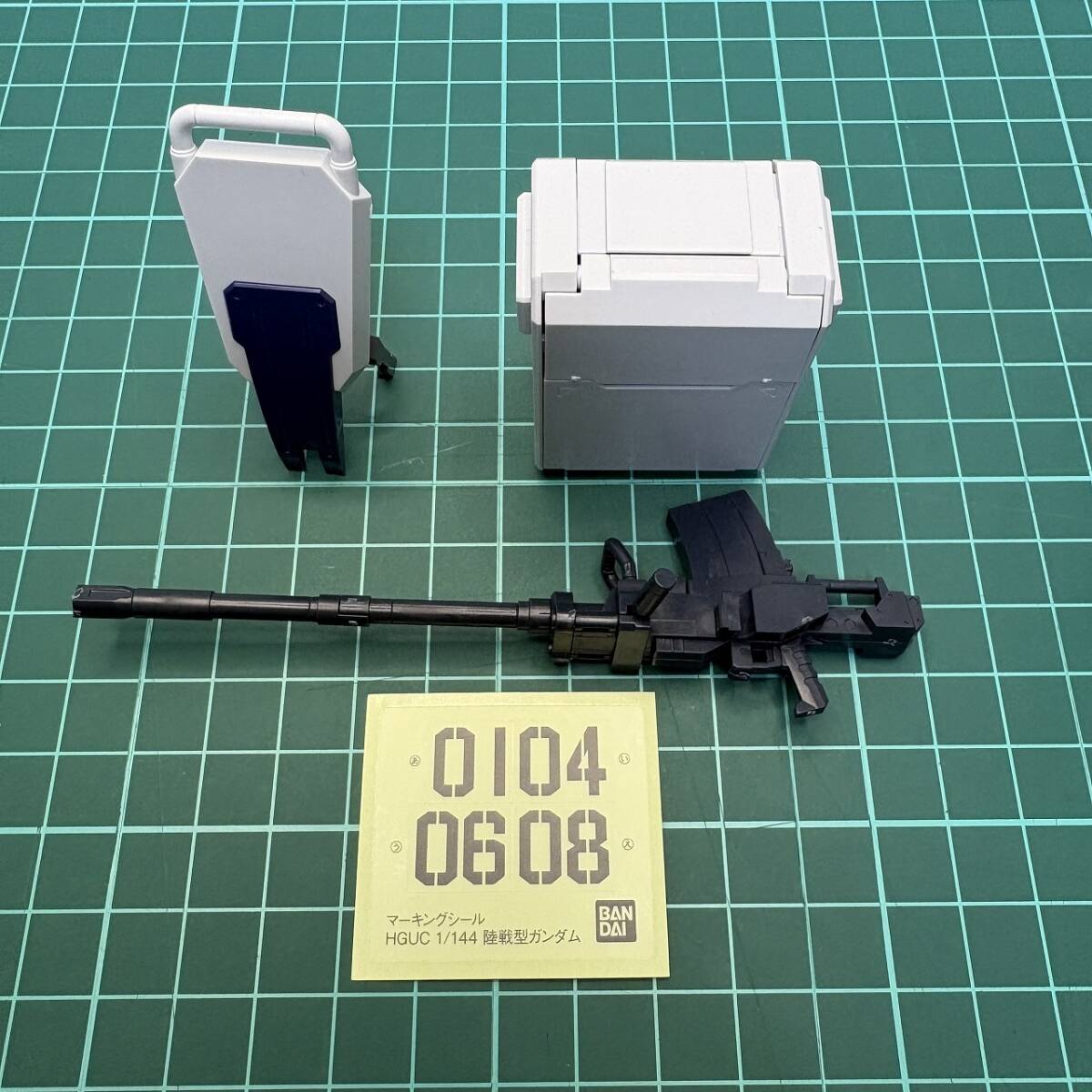 RX-79(G) 陸戦型ガンダム 180㎜キャノン コンテナ シールド デカール 1/144 HG ガンプラ パーツ ジャンク扱