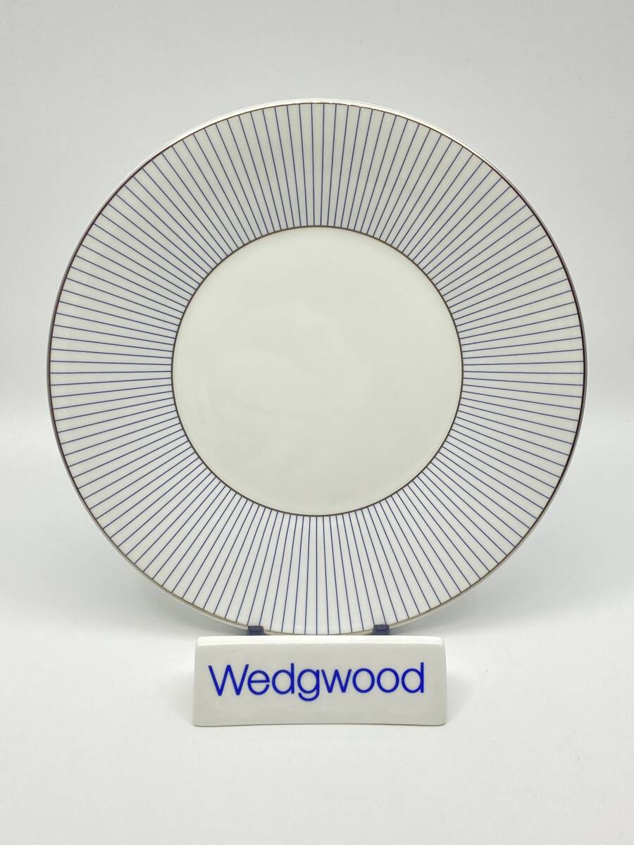 ＊未使用品＊ WEDGWOOD ウェッジウッド JASPER CONRAN PIN STRIPE 17cm Side Plate ジャスパーコンランピンストライプ サイドプレート*L37