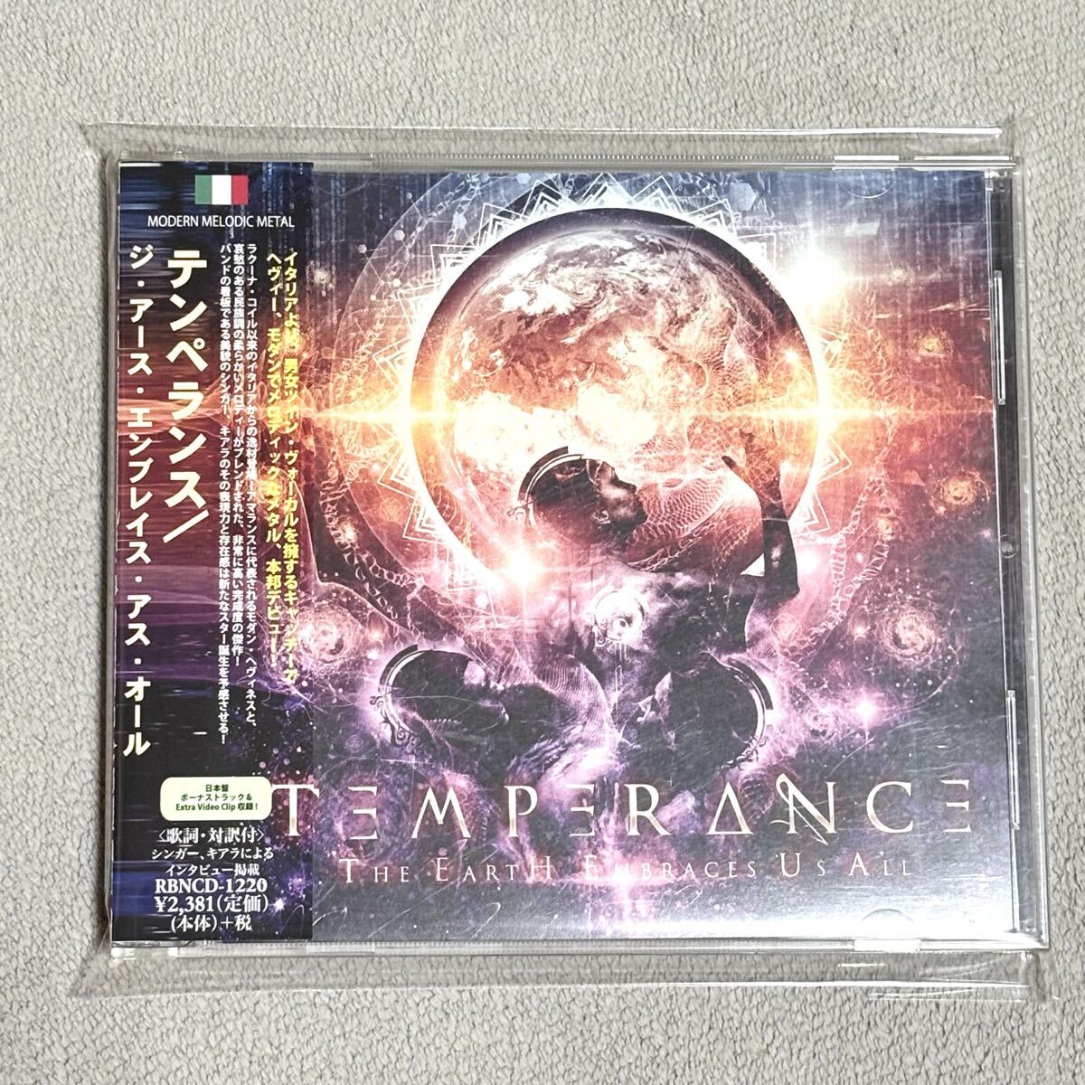 テンペランス TEMPERANCE / THE EARTH EMBRACES US ALL 帯付き モダン・メロディック・メタル